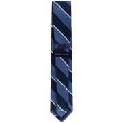 Tommy Hilfiger Men’s Classic Textured Stripe Tie Navy Blue OS B4HP