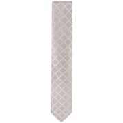 Calvin Klein Men’s Herringbone Grid Tie Beige OS B4HP