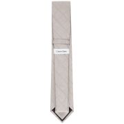 Calvin Klein Men’s Heather Windowpane Grid Tie Beige OS B4HP