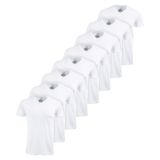 Club Room Men's V-Neck T-Shirts, 8-Pack White B4HP