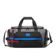 Tumi Mason Duffel Bag Grey/Blue OS B4HP $625 Missing Name Tag No Keys