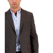 Tommy Hilfiger Men’s Modern-Fit Plaid Sport Coat Brown 40R $295 B4HP