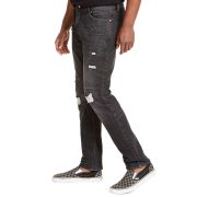 Sun + Stone Men’s Slim-Fit Distressed Jeans Grey B4HP