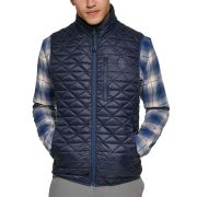 Bass Outdoor Men’s Delta Diamond Quilted Packable Puffer Vest Blue S B4HP