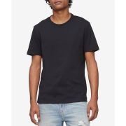 Calvin Klein Men’s Smooth Cotton Solid Crewneck T-Shirt Black 2XL B4HP