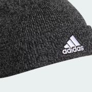 Adidas Men’s Team Issue Six Dart Knit Folded Beanie Black/Grey Marled OS B4HP