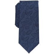 Alfani Men’s Slim Leaf Tie Royal OS B4HP