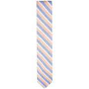 TOMMY HILFIGER Men’s Linen Beach Stripe Tie Peach One Size Necktie B4HP $69.50