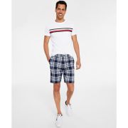 Tommy Hilfiger Men’s Breeze Plaid Print 9″ Shorts Blue Size 30 B4HP