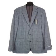 Michael Kors Men’s Modern-Fit Stretch Sport Coat Grey Plaid 36S $295 B4HP