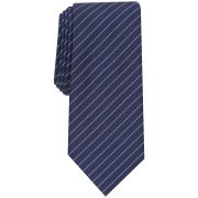 Alfani Men’s Fowler Striped Tie Navy OS B4HP