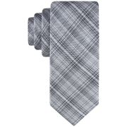 Calvin Klein Men’s Fine Wire Plaid Tie OS B4HP