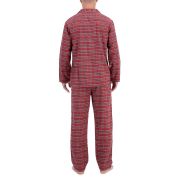 Club Room Men’s Heathered Solid Flannel Pajama Set Red Green Navy M B4HP