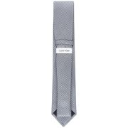 Calvin Klein Men’s Silver Grid Tie Grey OS B4HP