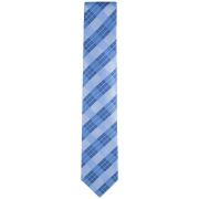 Calvin Klein Men’s Tonal Striated Plaid Tie OS B4HP