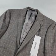 Calvin Klein Men’s Slim-Fit Wool Stretch Suit Jacket Brown B4HP $450