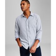 And Now This Men’s Mini Check Long-Sleeve Button-Up Shirt M B4HP