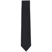 Michael Kors Men’s Berfond Plaid Solid Tie Black OS B4HP