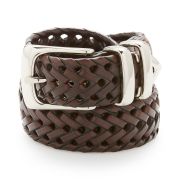 Perry Ellis Portfolio Men’s Leather Braided Belt B4HP