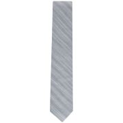 Calvin Klein Men’s Brushed Heather Stripe Tie Silver OS B4HP