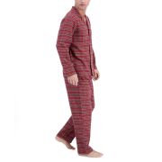 Club Room Men’s Heathered Solid Flannel Pajama Set Red Green Navy M B4HP