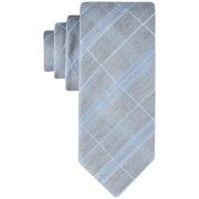 Calvin Klein Men’s Seasonal Plaid Tie Light Blue OS B4HP