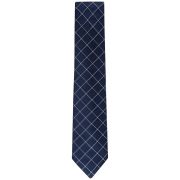 Tommy Hilfiger Men’s Classic Shadow Grid Tie Navy Blue OS B4HP