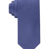 Calvin Klein Men's Shiny Mini-Stripe Solid Tie OS B4HP