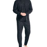 Nautica Men’s 2-Pc. Relaxed-Fit Waffle-Knit T-Shirt & Pajama Pants Set B4HP