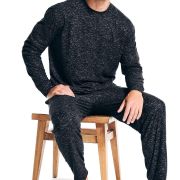 Nautica Men’s 2-Pc. Relaxed-Fit Waffle-Knit T-Shirt & Pajama Pants Set B4HP