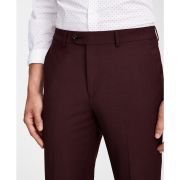 Bar III Men’s Slim-Fit Solid Suit Pant Burgundy 30×32 B4HP $175