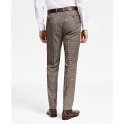Bar III Mens Skinny-Fit Check Suit Separate Pants Burgundy/Black 34×30 B4HP $175
