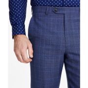 Michael Kors Men’s Classic-Fit Stretch Wool-Blend Suit Pants Blue B4HP $190