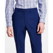DKNY Men’s Modern-Fit Solid Dress Pants Navy 33×30 B4HP