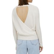 Vero Moda Women’s O-Neck Wrap Sweater Birch L B4HP