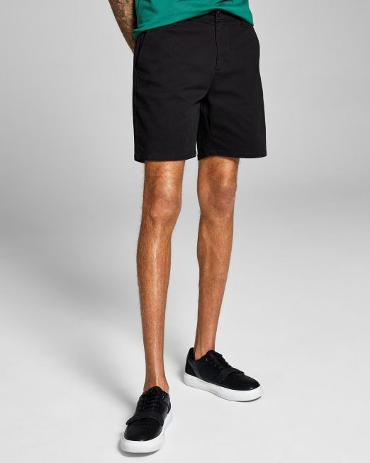 And Now This Men's Stretch Chino Shorts Black Size 30 B4HP