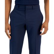 Perry Ellis Portfolio Men’s Modern-Fit Stretch Resolution Dress Pants Navy B4HP