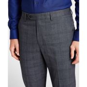 Michael Kors Men’s Plaid Classic-Fit Wool-Blend Stretch Pants Gray B4HP $190