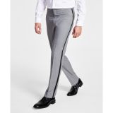 Alfani Men's Slim-Fit Stretch Tuxedo Pants light Grey 30x32 B4HP $135