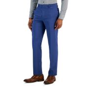 Perry Ellis Portfolio Men’s Slim-Fit Tonal Windowpane Dress Pants B4HP