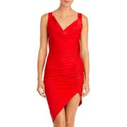 Lavish Alice Women’s Asymmetric Mini Ruched Cocktail and Party Dress B4HP