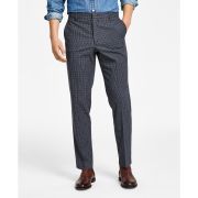 Tommy Hilfiger Men’s Modern-Fit TH Flex Stretch Patterned Pants Greyblue B4HP