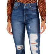 Celebrity Pink Juniors’ Ripped Cropped Kick Flare Jeans B4HP