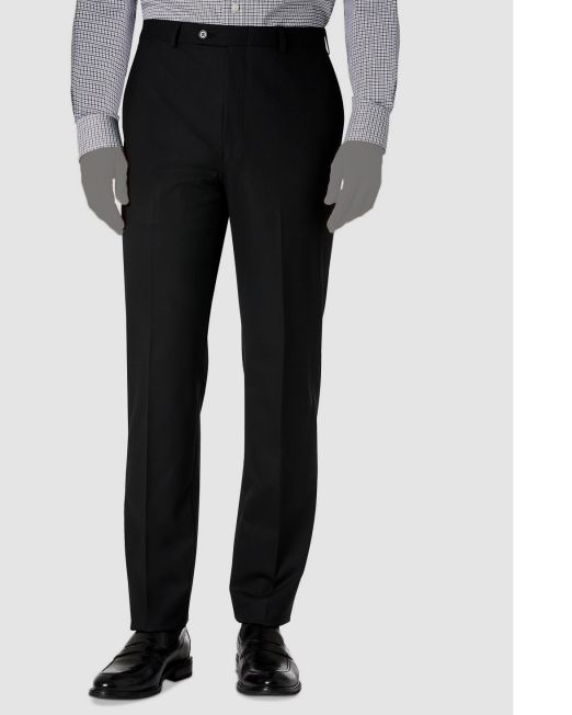 Lauren Ralph Lauren Men's Classic-Fit Flat-Front Dress Pants Black 36x32 B4HP