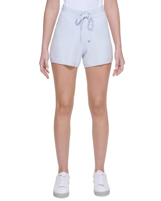 Calvin Klein Jeans Women's Pull-On Ribbed Shorts Spray M B4HP