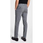 Calvin Klein Men’s Slim-Fit Plaid Performance Dress Pants Gray 33×32 B4HP