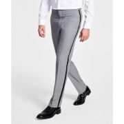 Alfani Men’s Slim-Fit Stretch Tuxedo Pants Grey B4HP $135