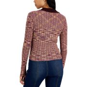 Hooked Up by IOT Juniors’ Space-Dyed V-neck Sweater B4HP
