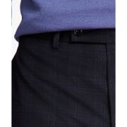 Calvin Klein Men’s Slim-Fit Wool-Blend Stretch Suit Pants Black/Blue B4HP $190
