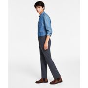 Tommy Hilfiger Men’s Modern-Fit TH Flex Stretch Patterned Pants Greyblue B4HP